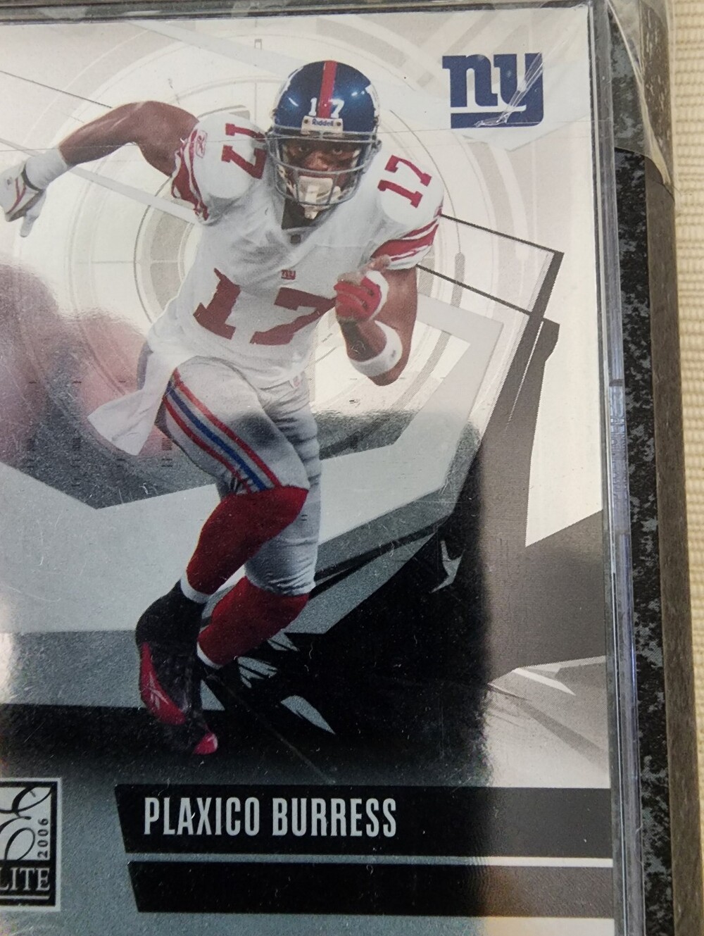 Collectible N Y Giants Football Card Display Plaque - Marble Look - Picture 3 of 5